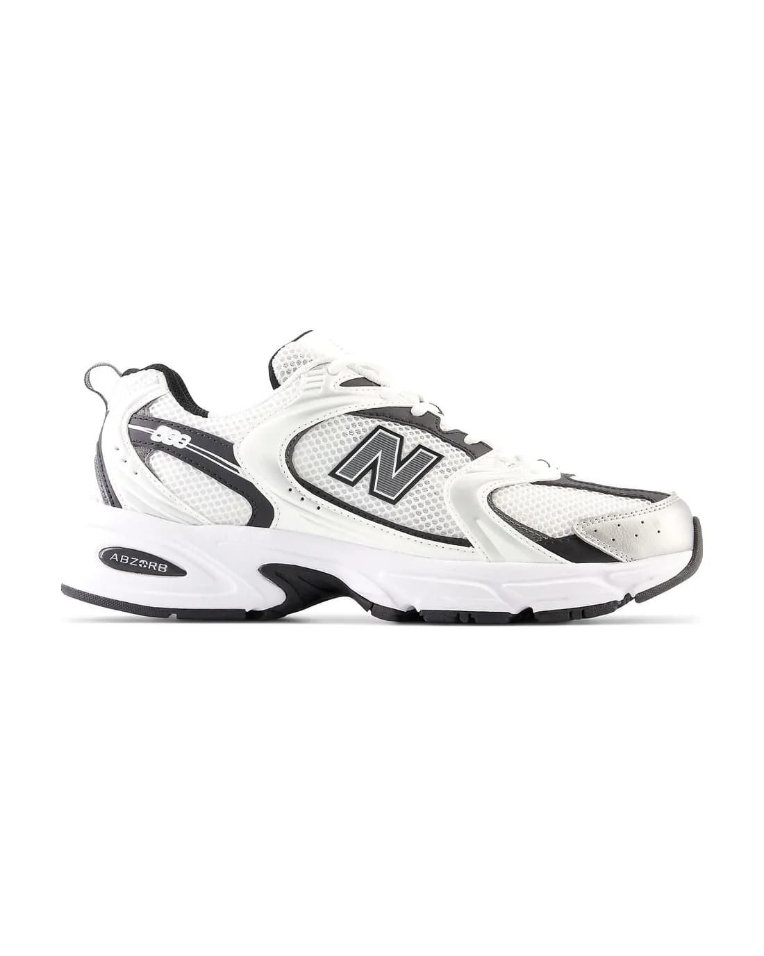 New Balance 530 branco e preto