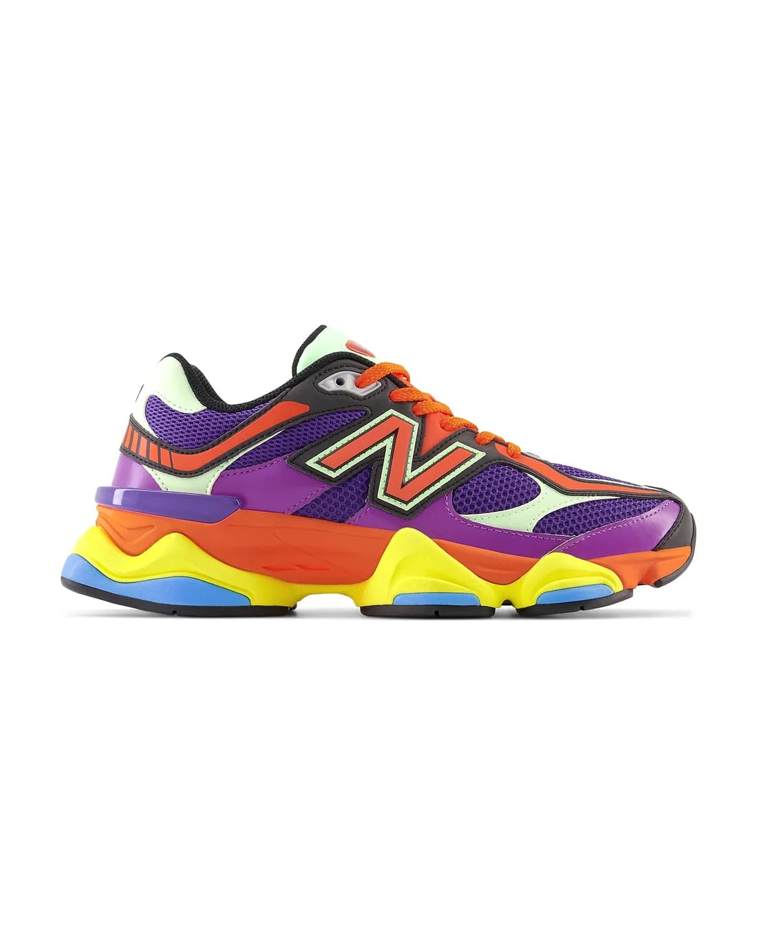 New Balance 9060 roxo e laranja